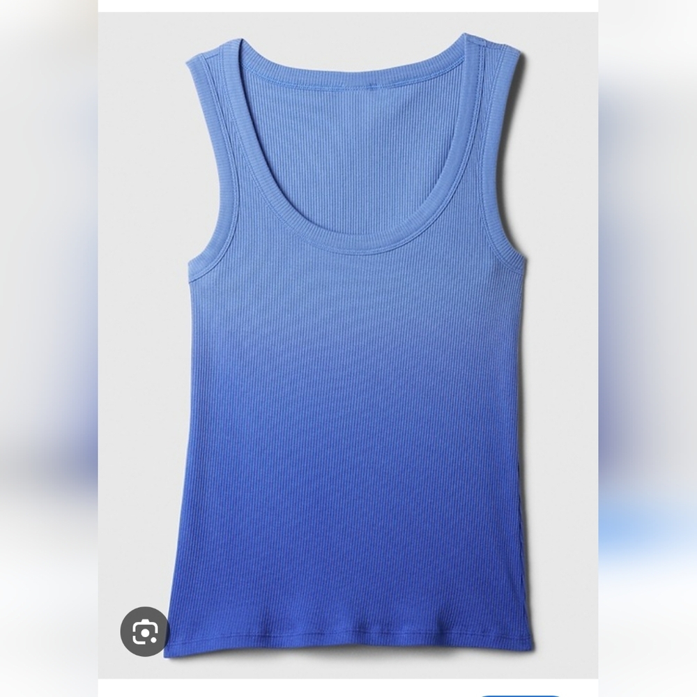 GAP Factory Sky Blue Ribbed Tank Top